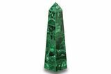 Tall, Polished Malachite Obelisk - DR Congo #266056-1